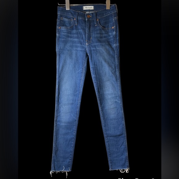Madewell Denim - Madewell Size 25 9” High Rise Skinny Blue Denim Jeans Womens Casual